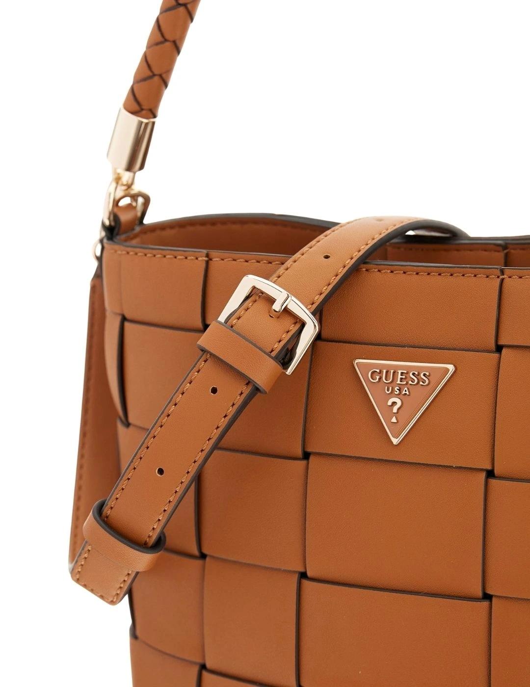 Guess Bolso Bucket Maylee Marrón