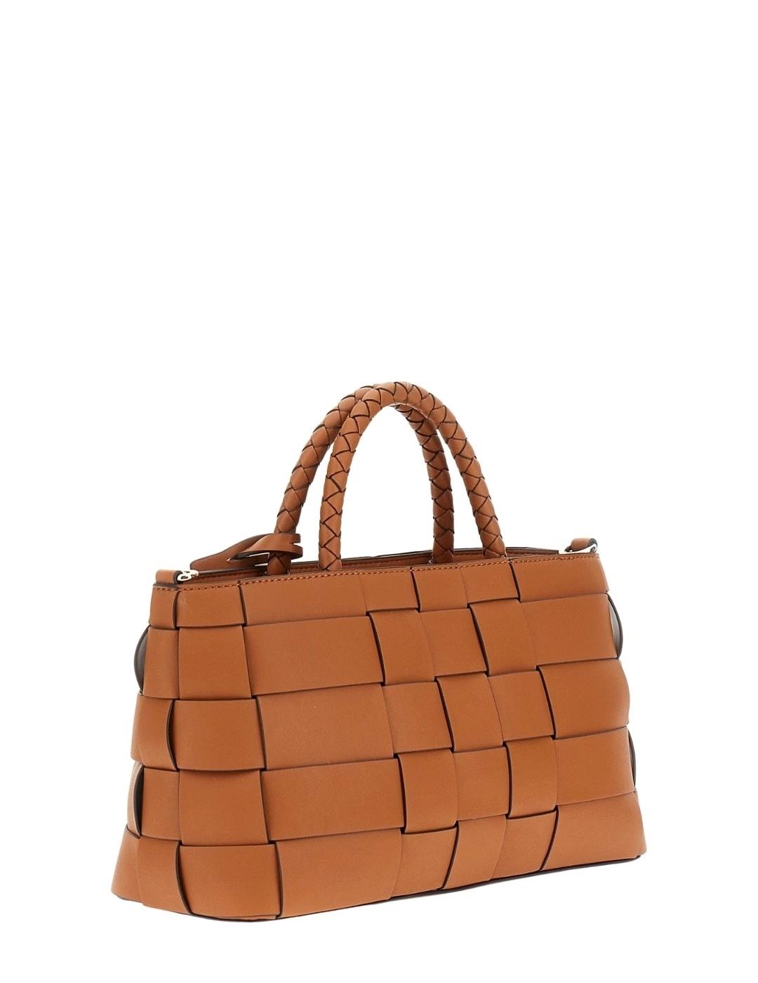 Guess Bolso Satchel Maylee Marrón