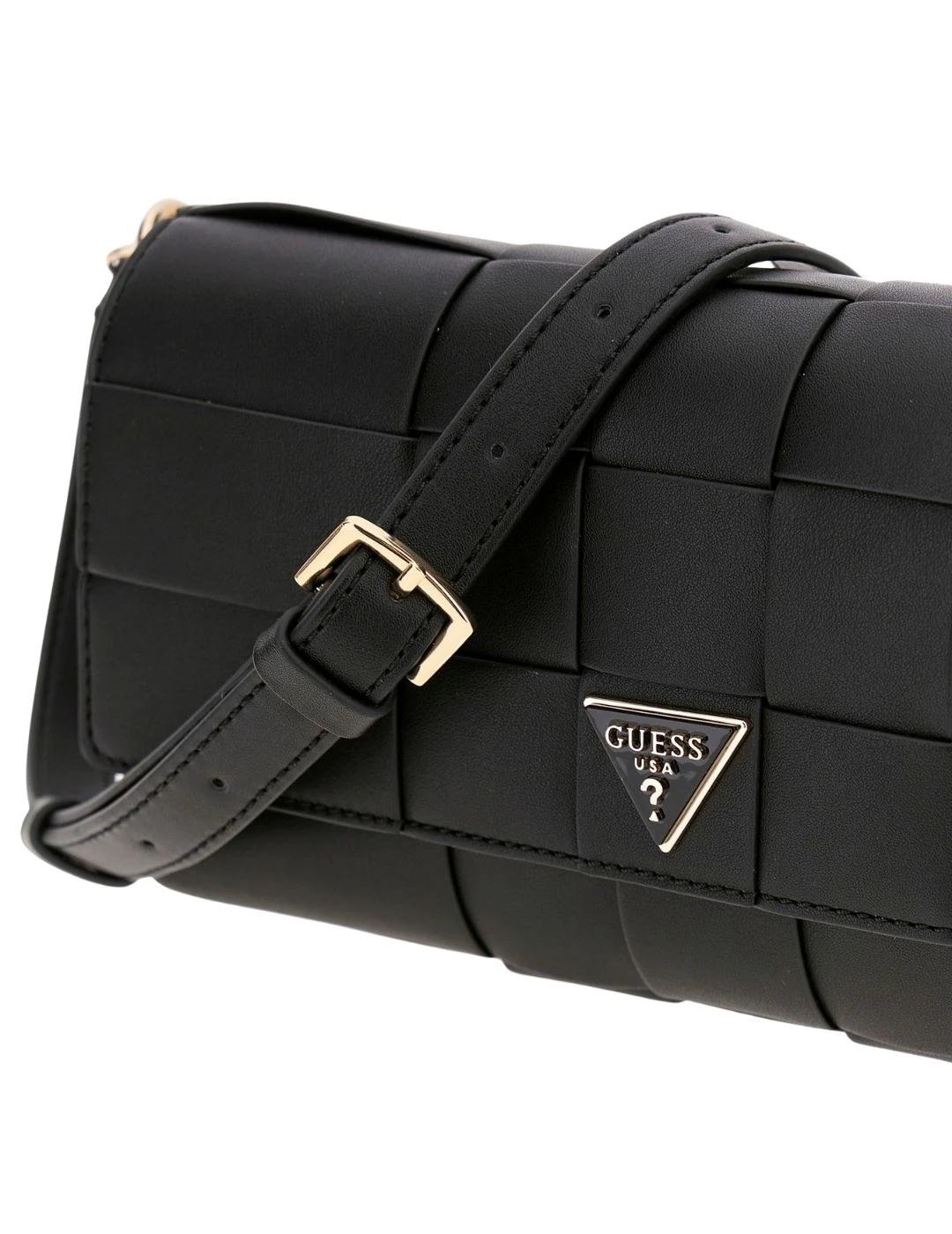 Guess Bolso de hombro Maylee Flap Negro