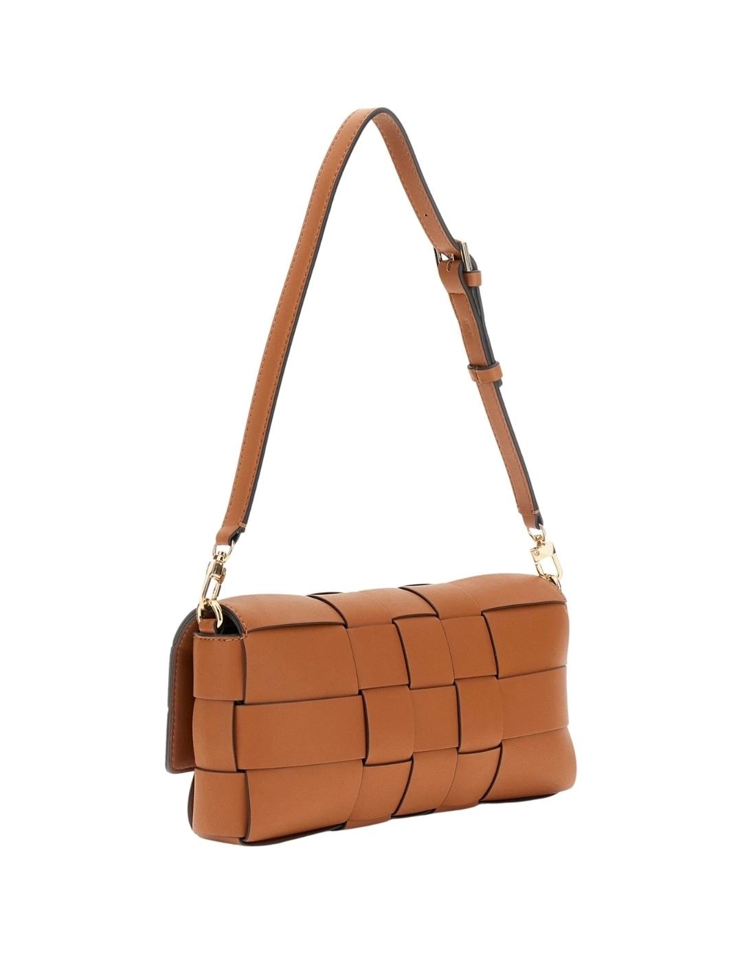 Guess Bolso de hombro Maylee Flap Marrón