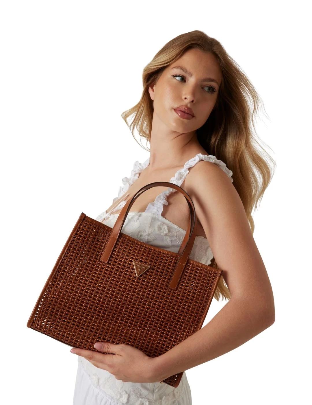 Guess Bolso de mano Brigitta Marrón