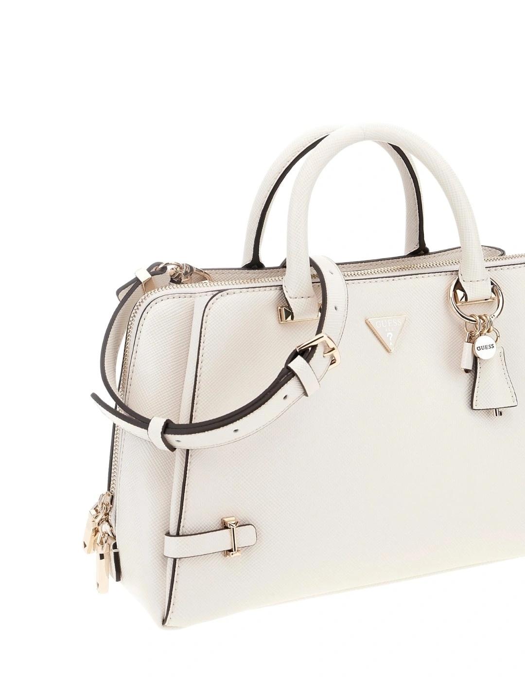 Guess Bolso Satchel Rosalba Blanco