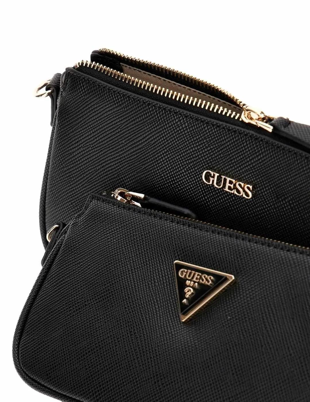 Guess Mini Bolso Bandolera Noelle Negro