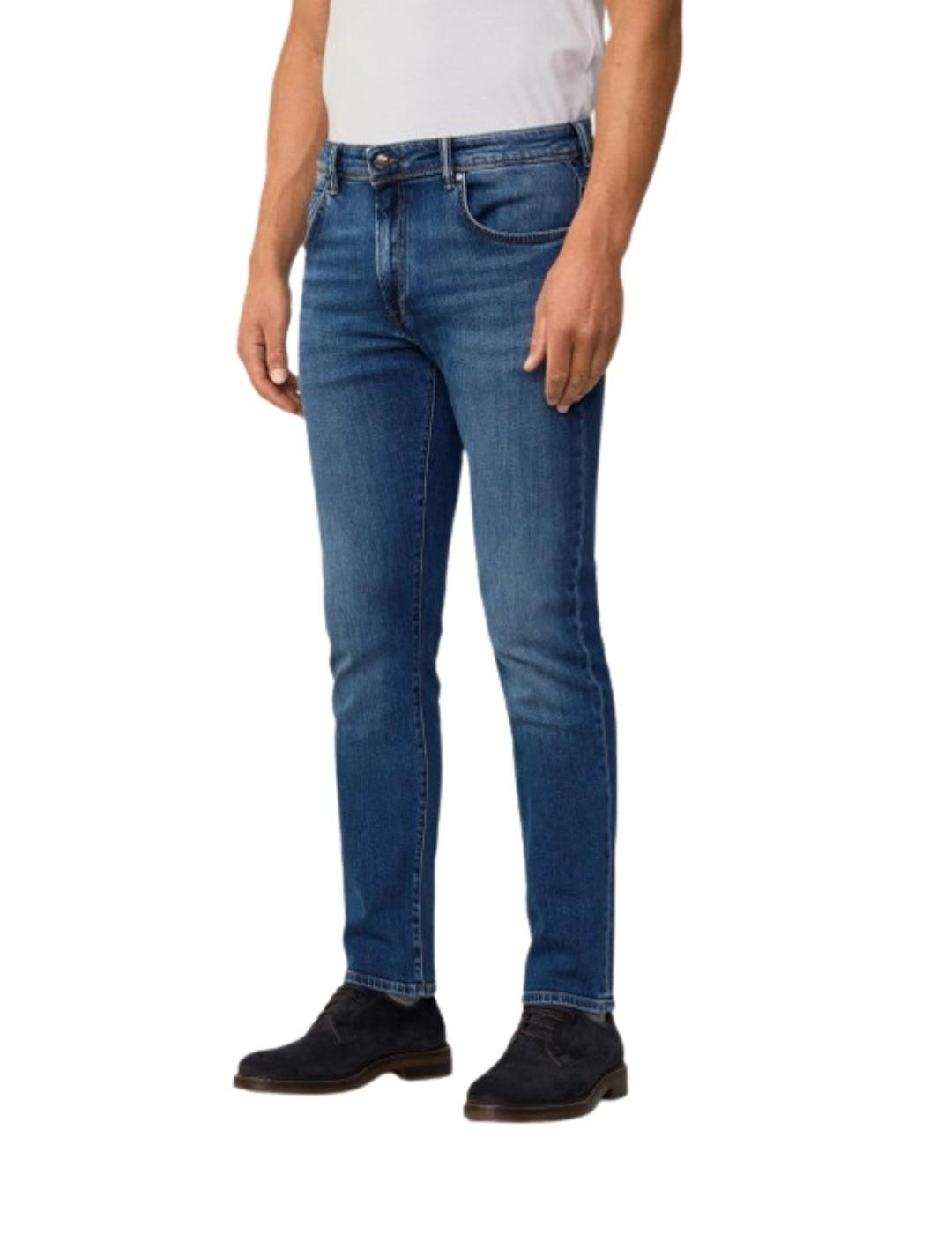 Hackett Pantalones Vintage Wash Denim R Azul