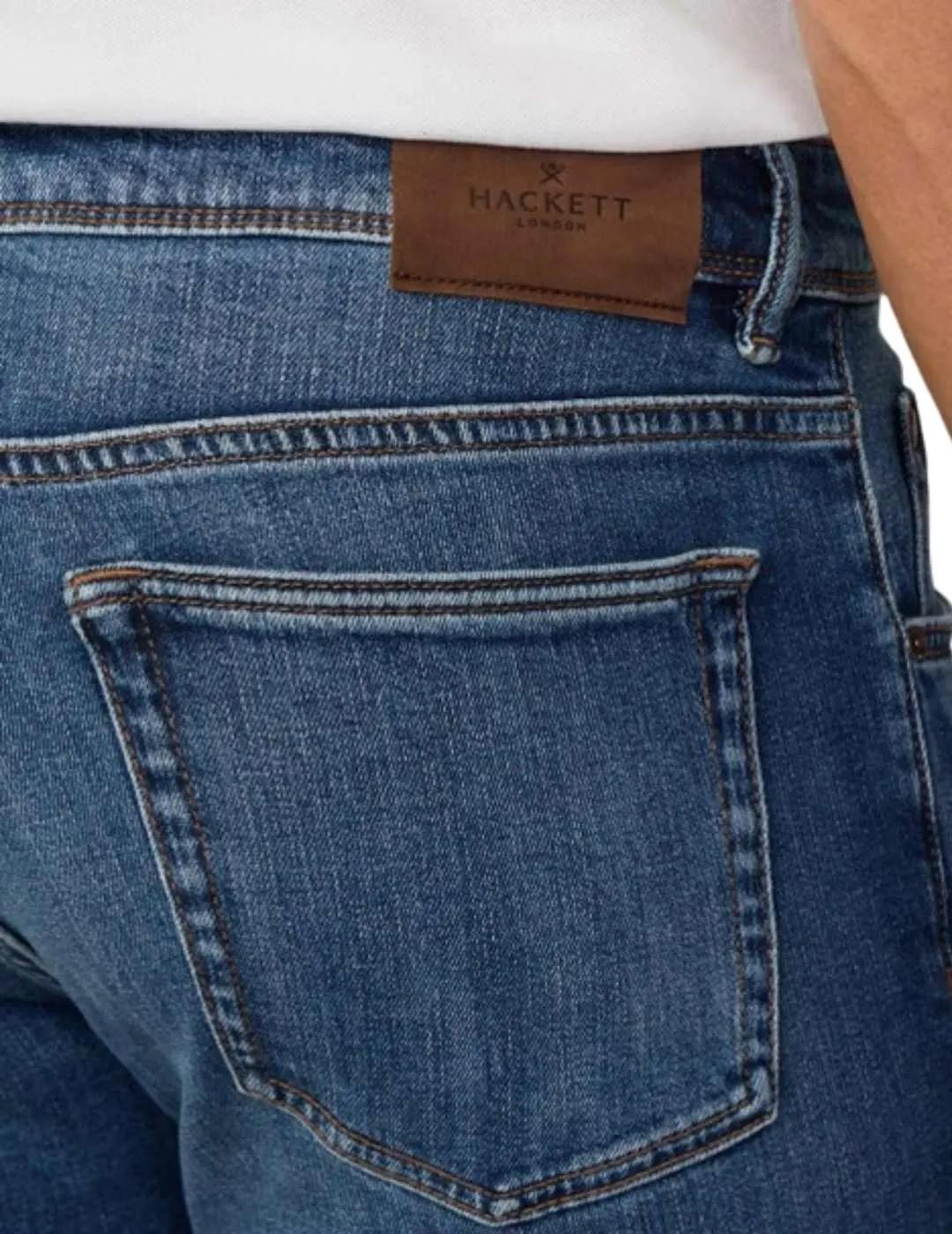 Hackett Pantalones Vintage Wash Denim R Azul