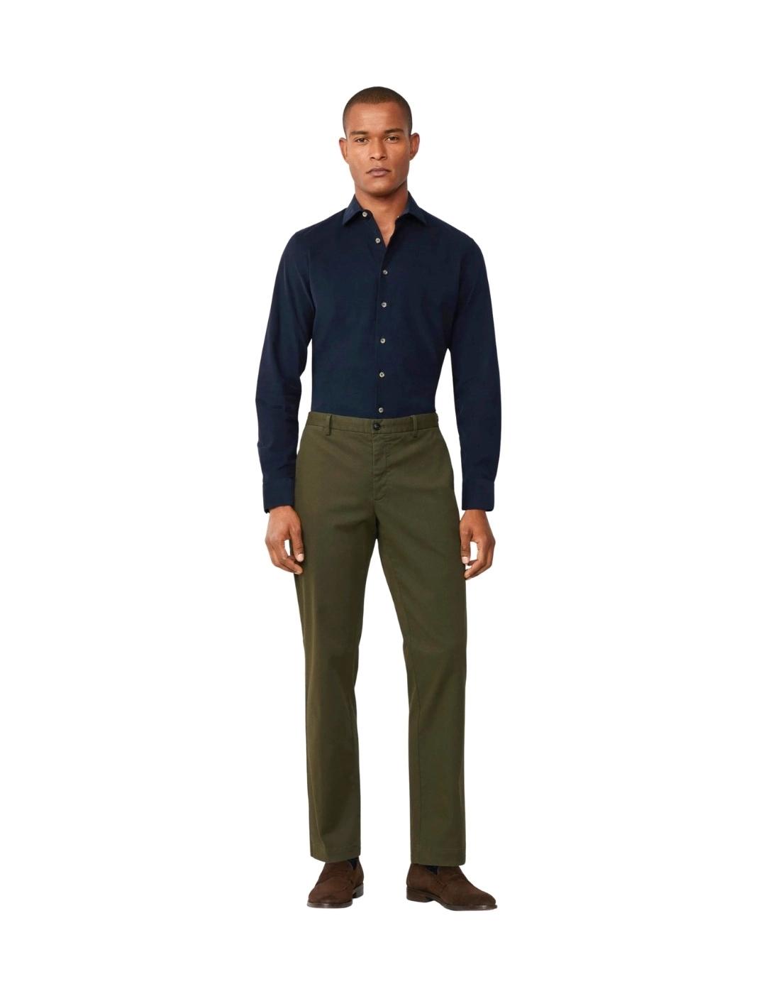 Hackett Camisa Azul medianoche