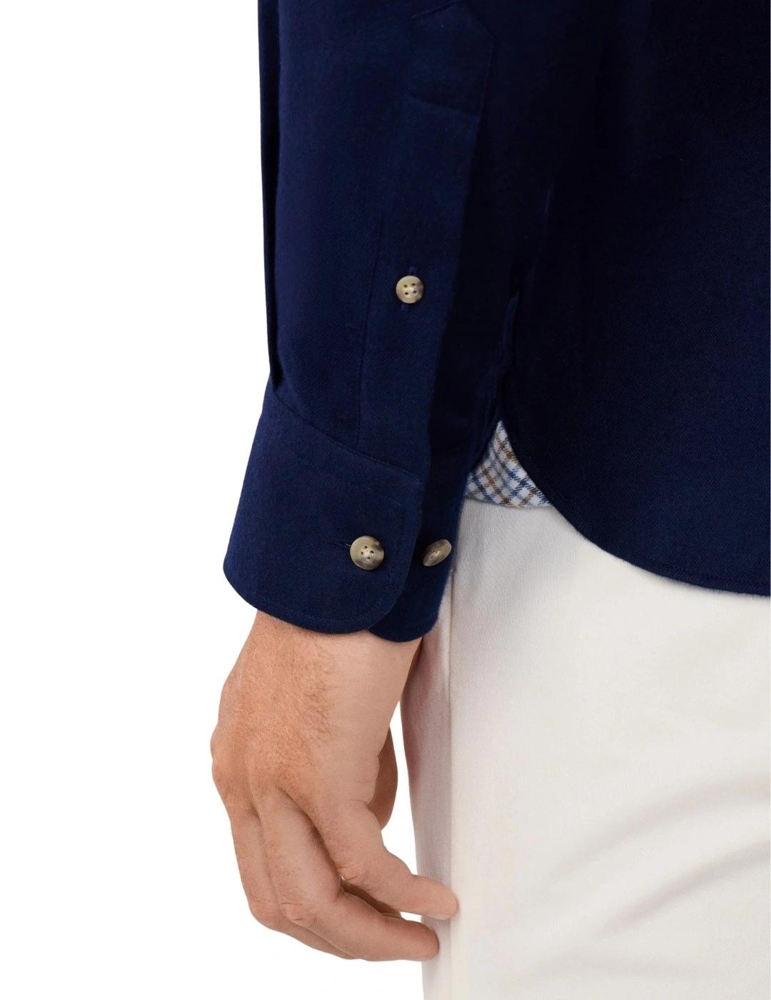 Hackett Camisa de franela Azul marino