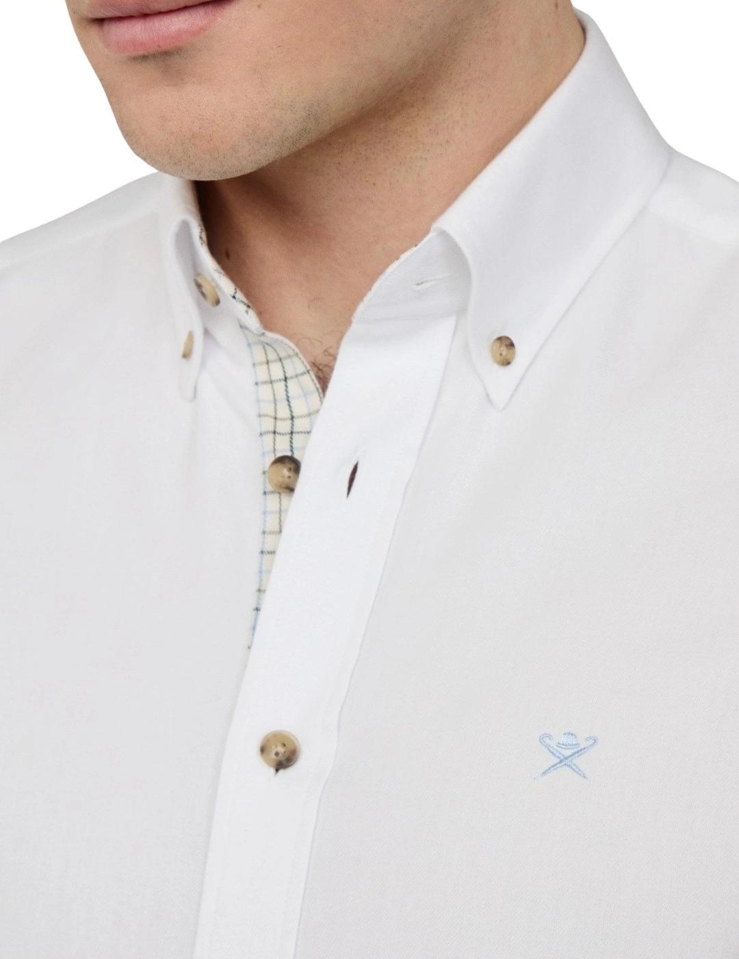 Hackett Camisa de franela Blanca