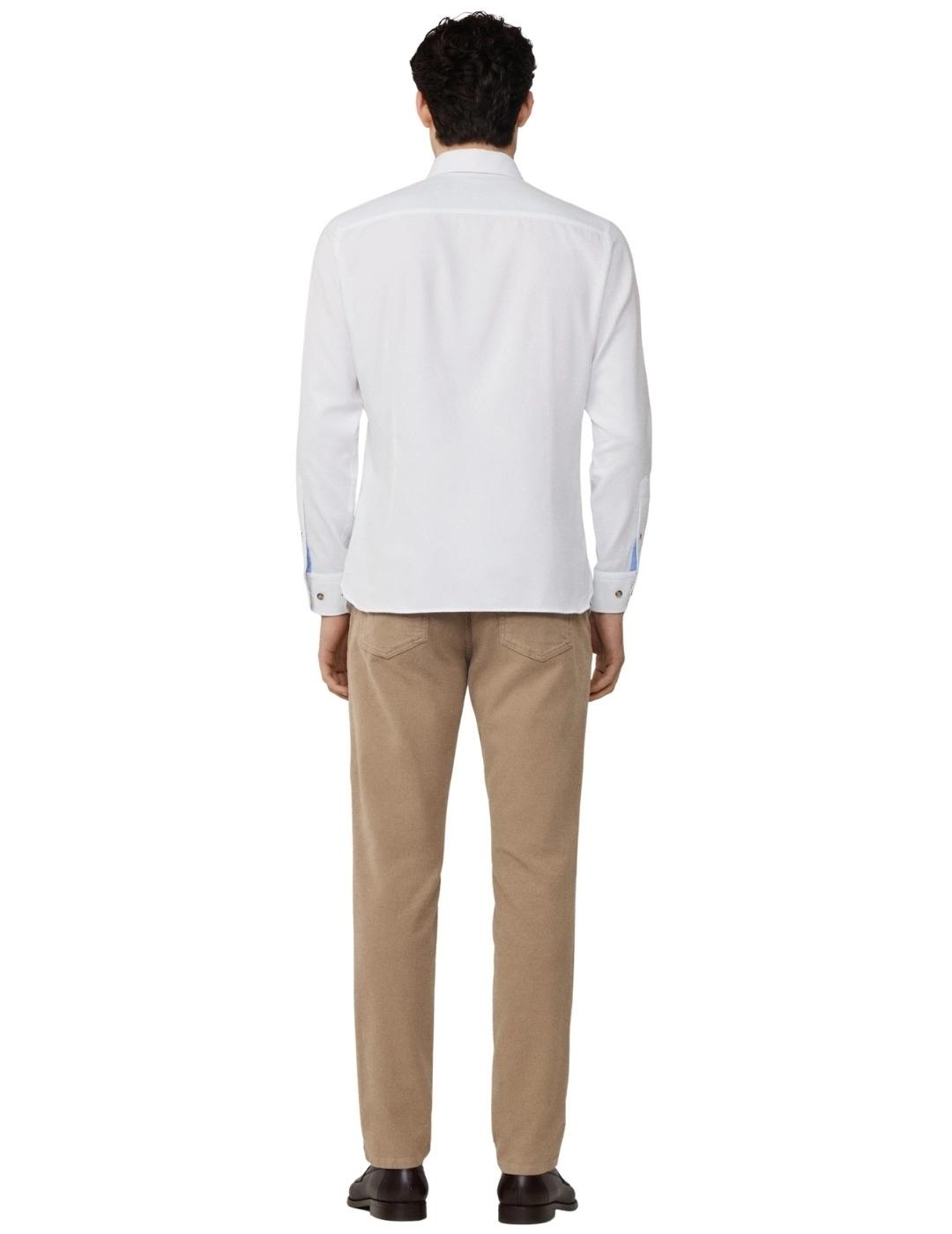 Hackett Camisa de franela Blanca