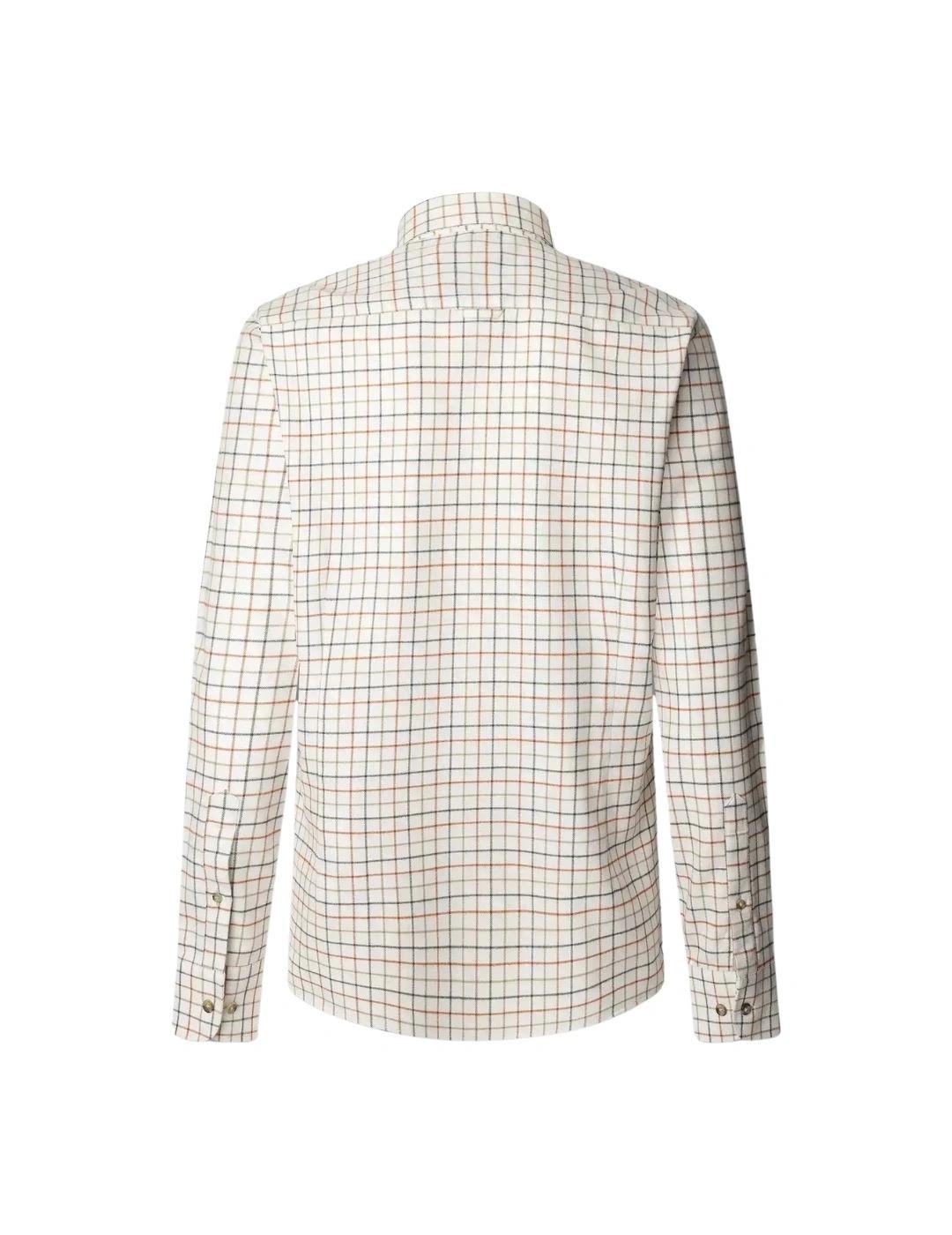 Hackett Camisa Blanca con cuadros de colores