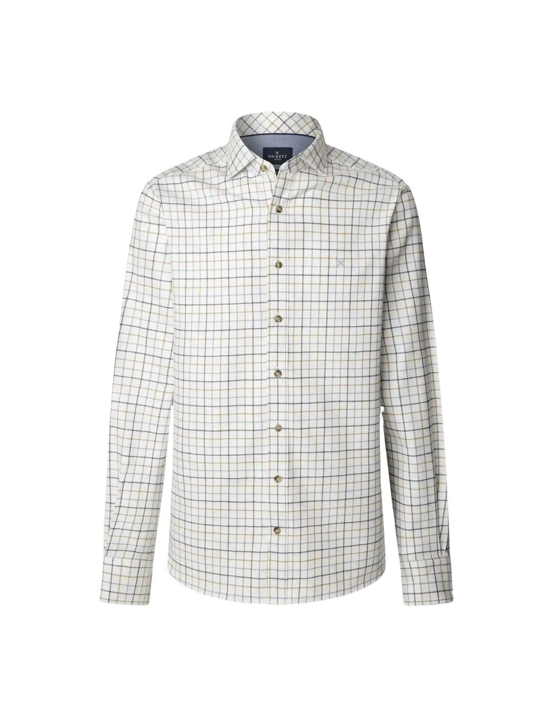 Hackett Camisa Blanca con cuadros de colores
