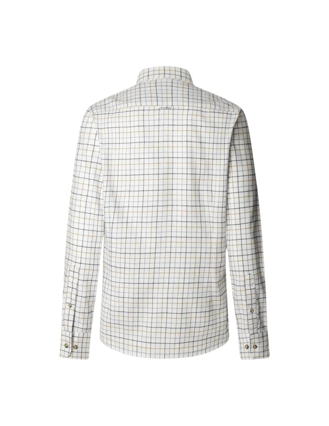 Hackett Camisa Blanca con cuadros de colores