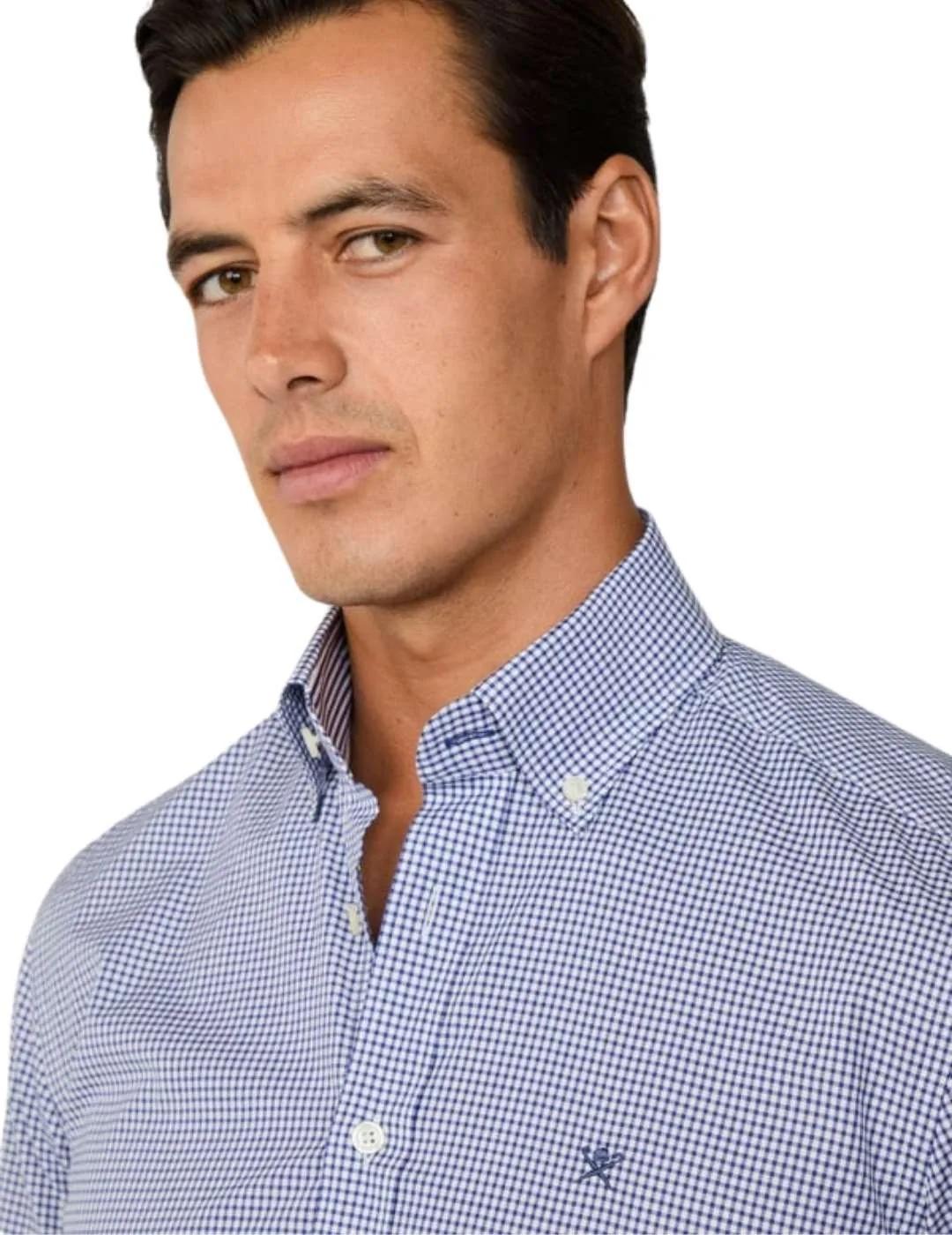 Hackett Camisa Azul cuadros pequeños