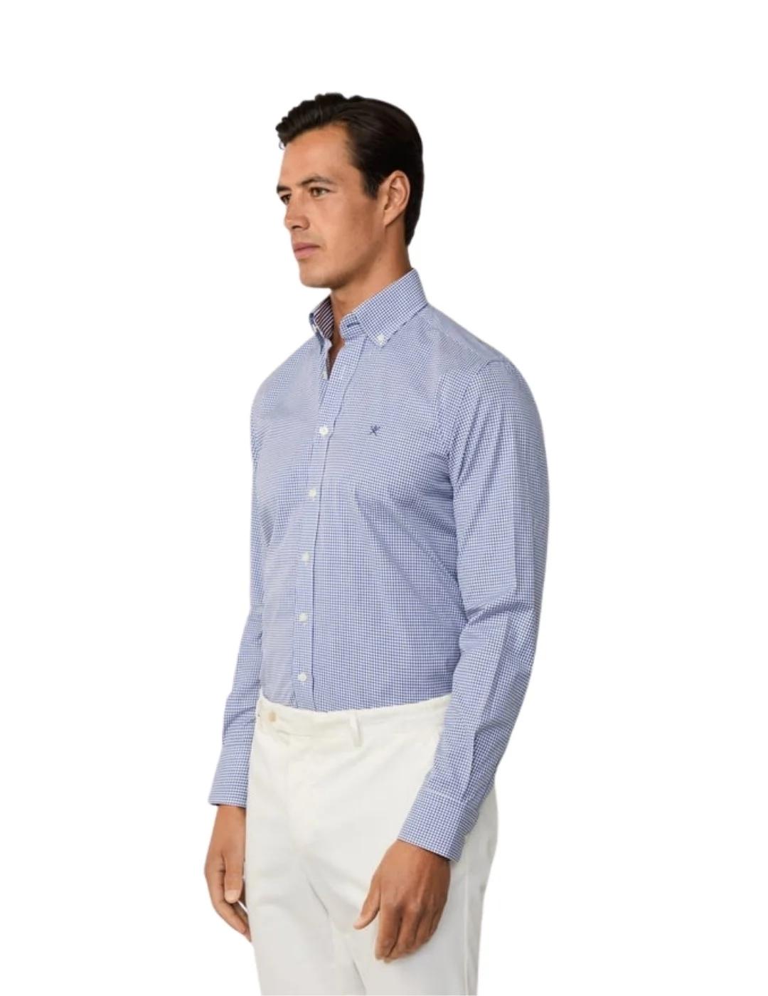 Hackett Camisa Azul cuadros pequeños
