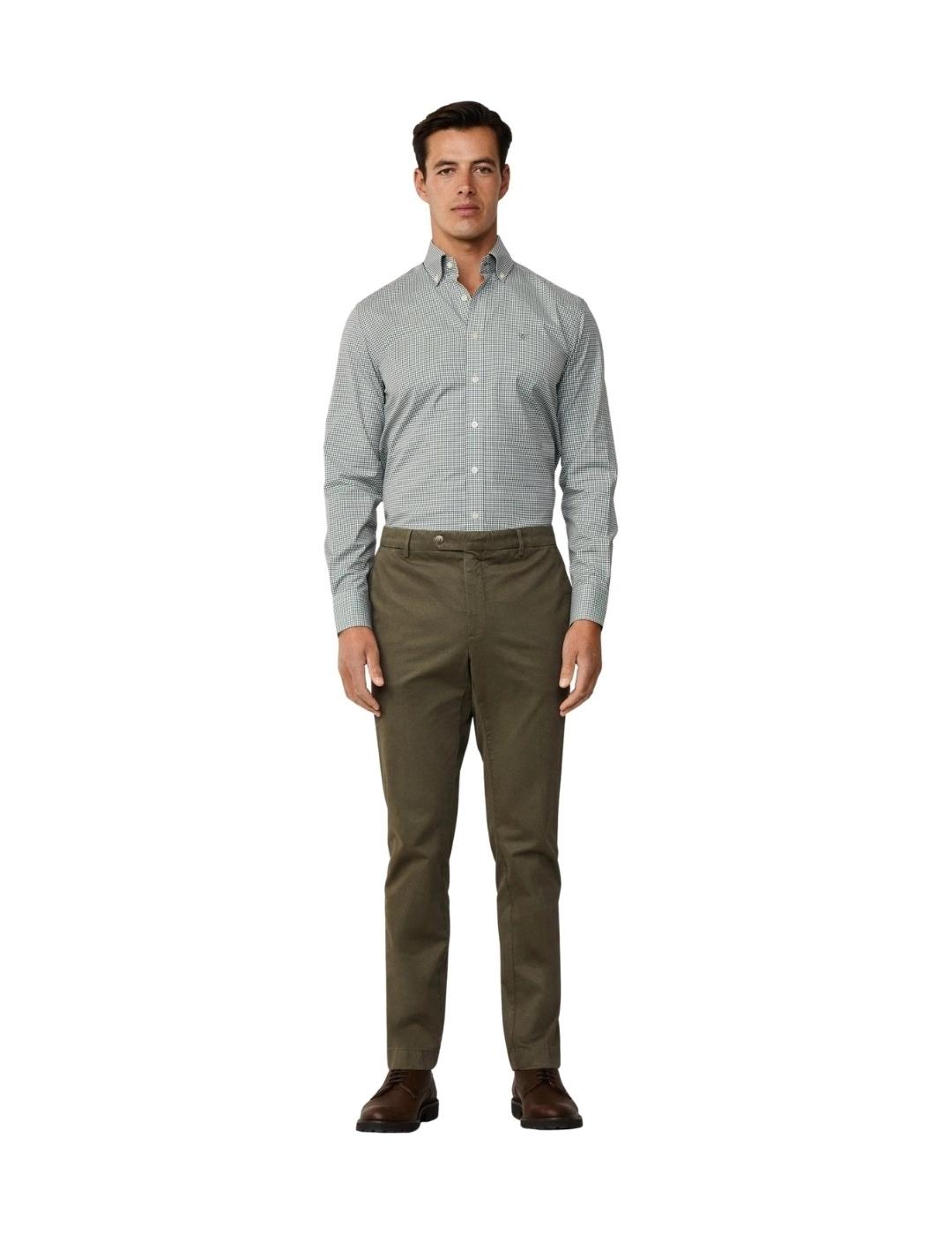 Hackett Camisa Verde cuadros pequeños