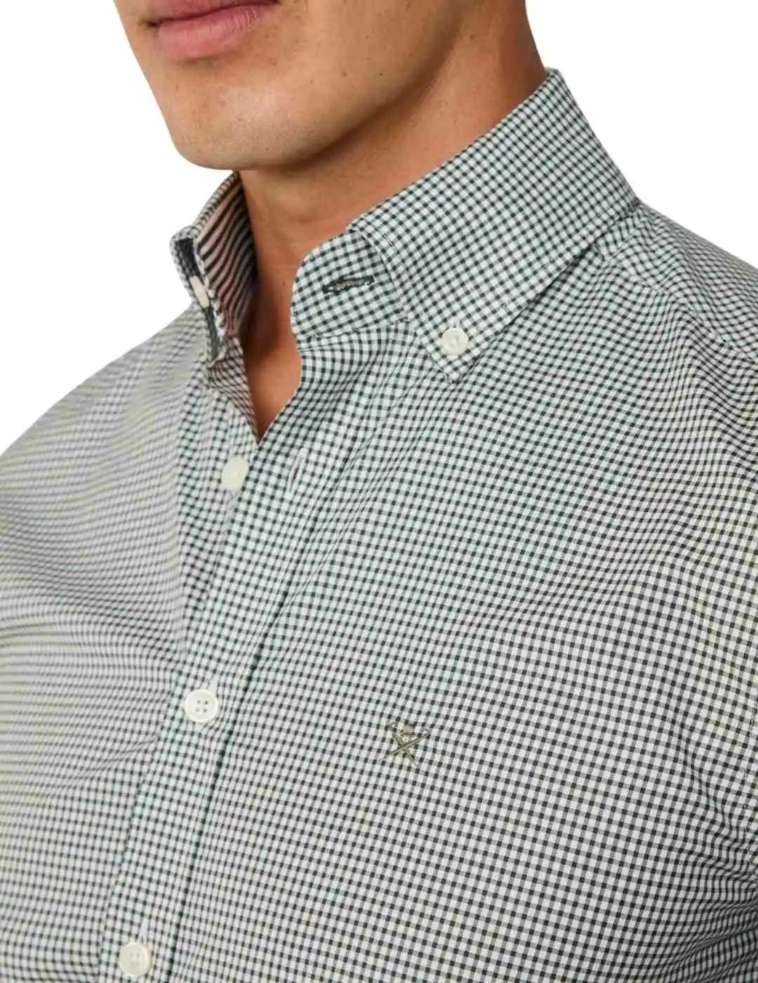 Hackett Camisa Verde cuadros pequeños