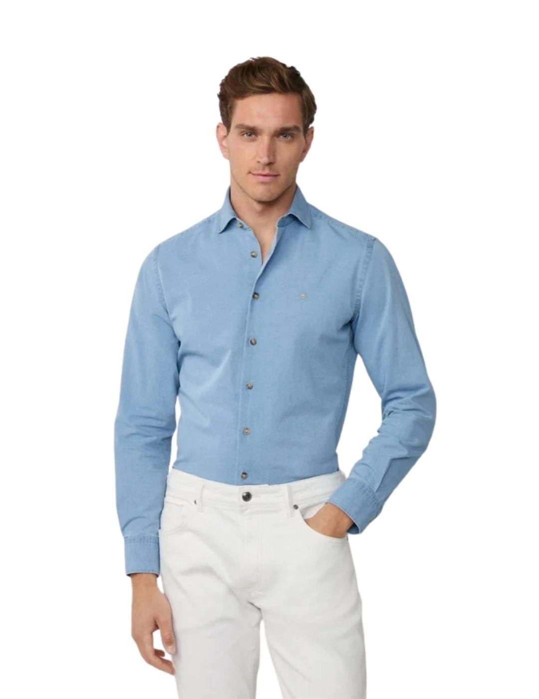 Hackett Camisa Denim Azul claro
