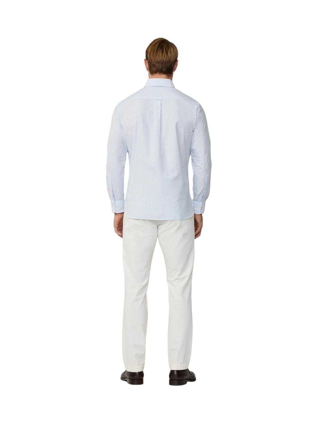 Hackett Camisa Azul cielo Rayas Oxford