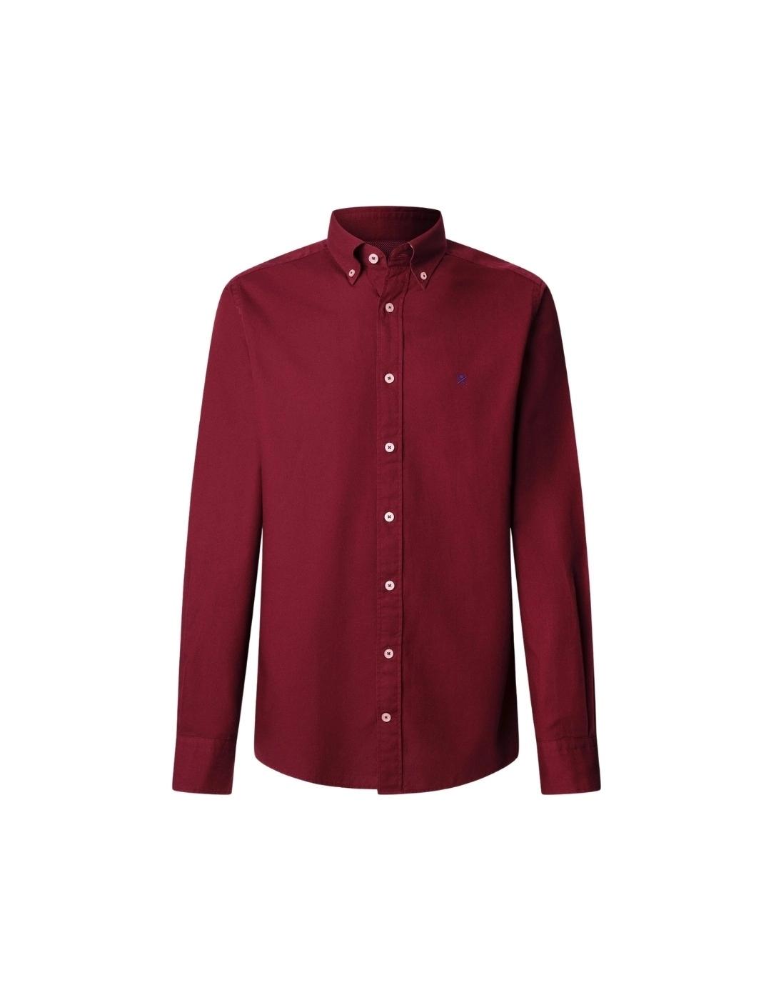 Hackett Camisa Granate Oxford