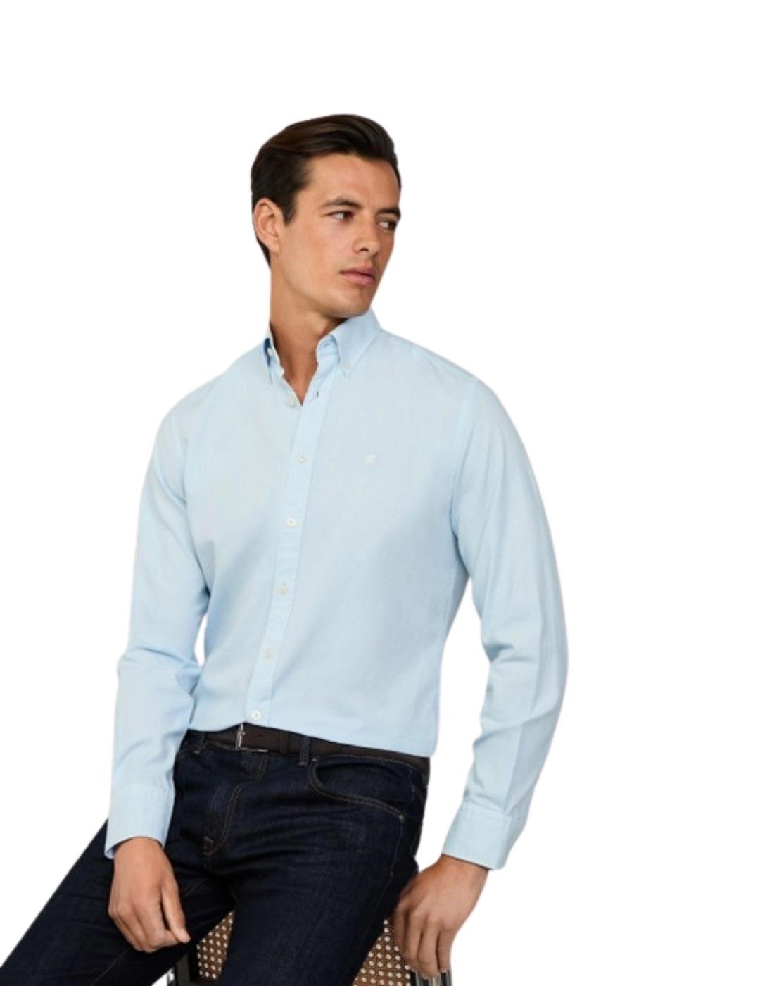 Hackett Camisa Azul cielo Oxford