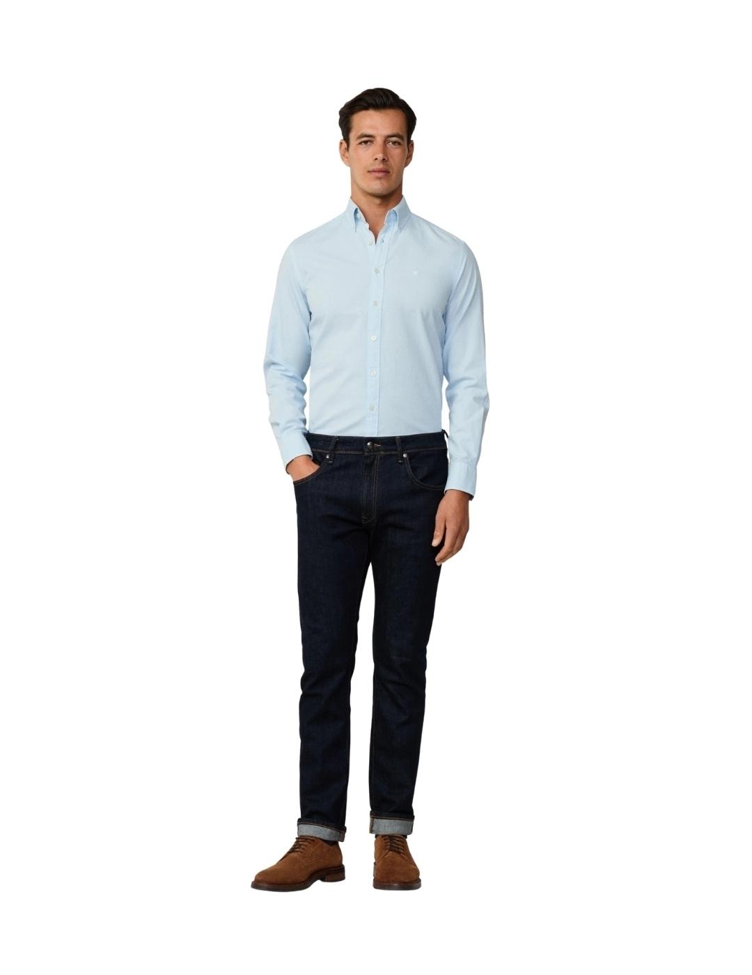 Hackett Camisa Azul cielo Oxford