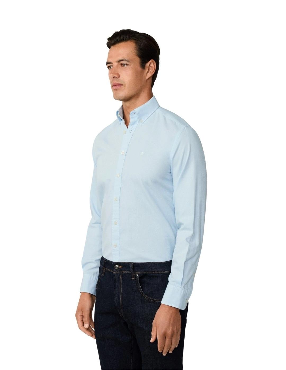 Hackett Camisa Azul cielo Oxford