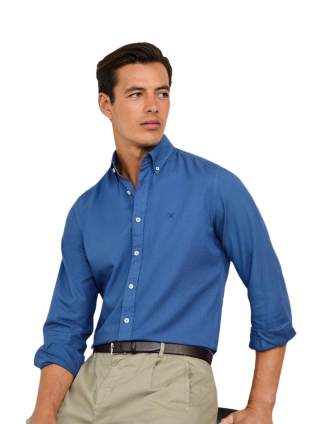 Hackett Camisa Azul Eton Oxford