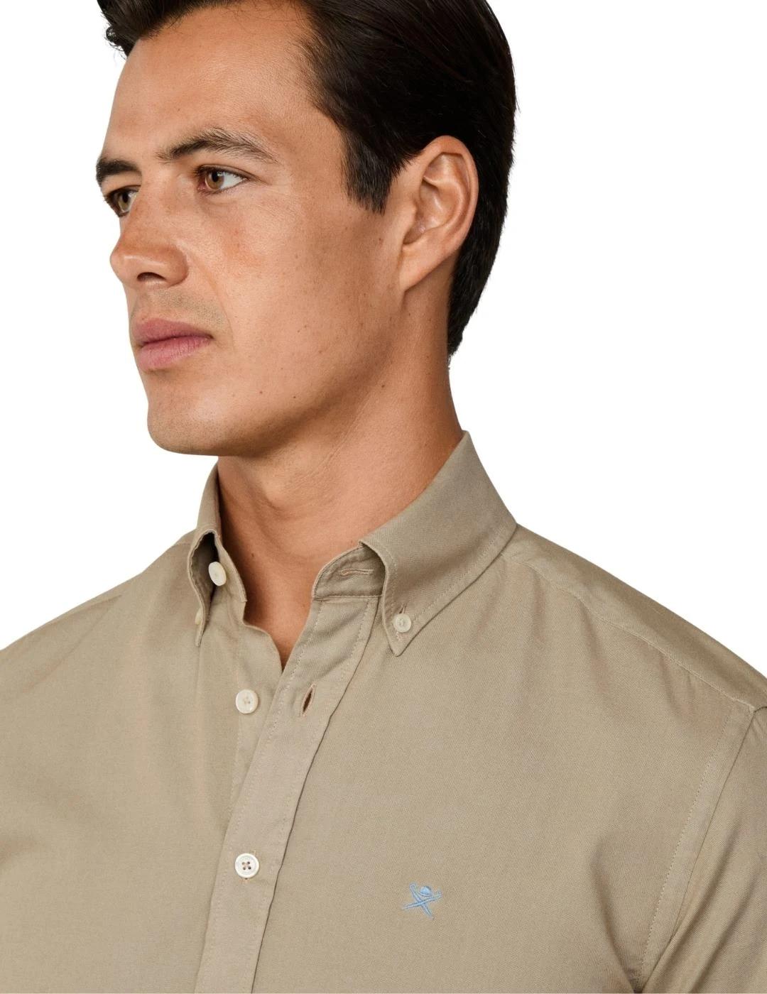 Hackett Camisa Verde laurel Oxford