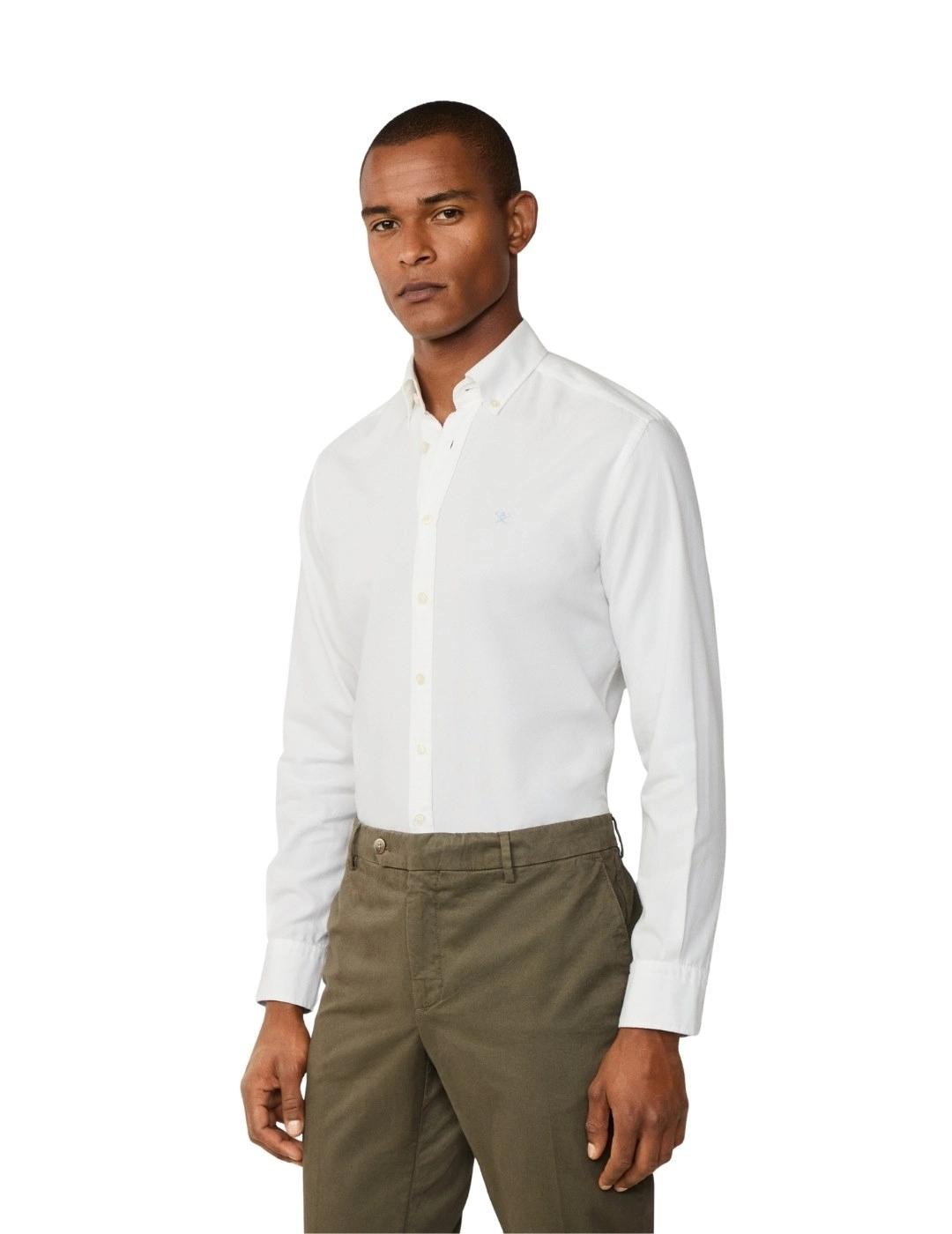 Hackett Camisa Blanca Oxford