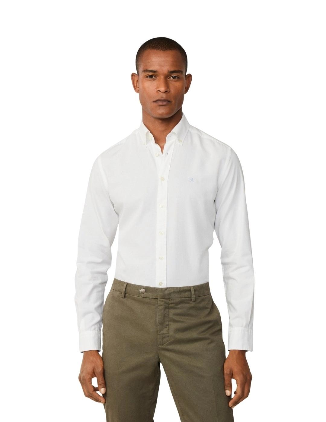 Hackett Camisa Blanca Oxford
