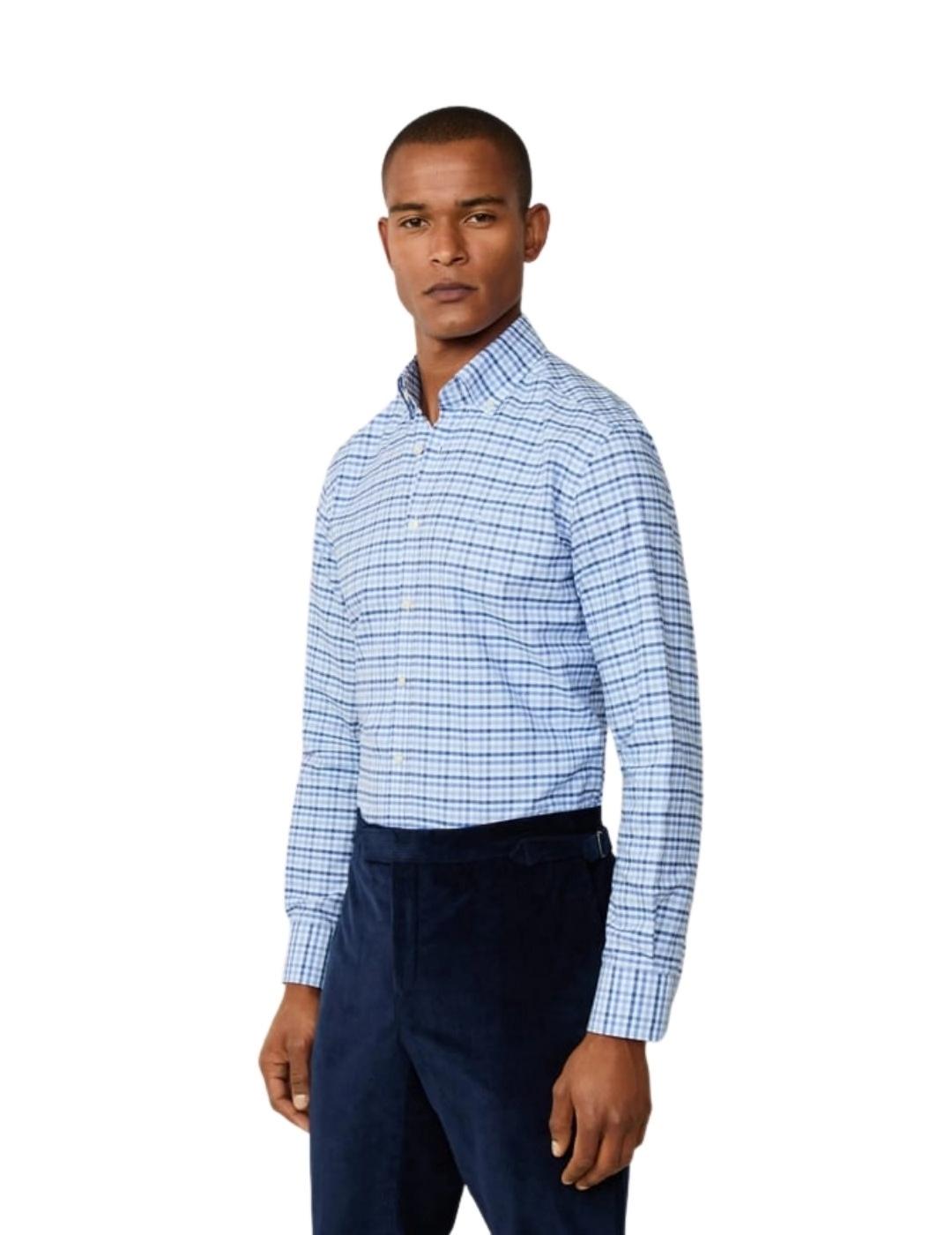 Hackett Camisa Tricolor cuadros