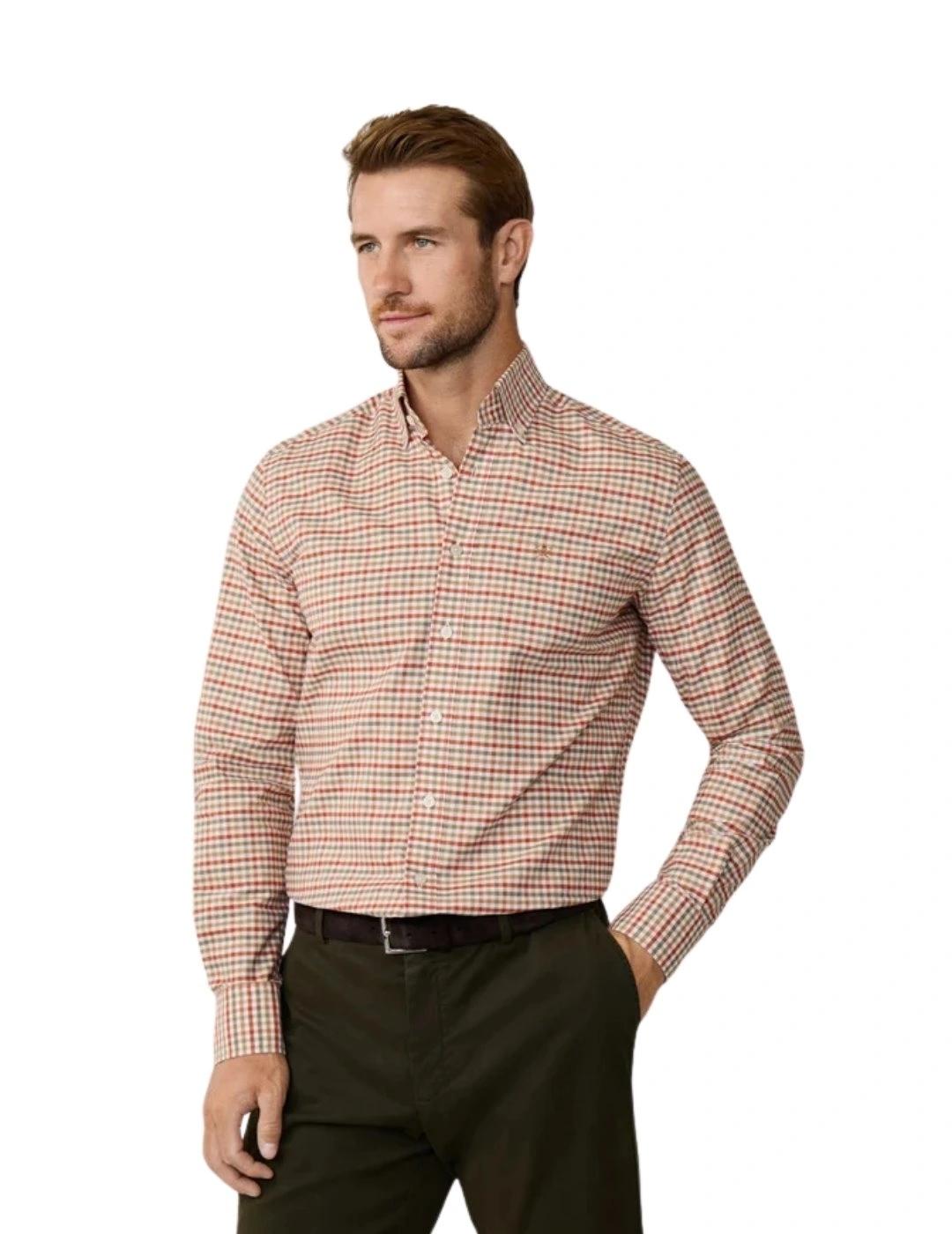 Hackett Camisa Tricolor cuadros