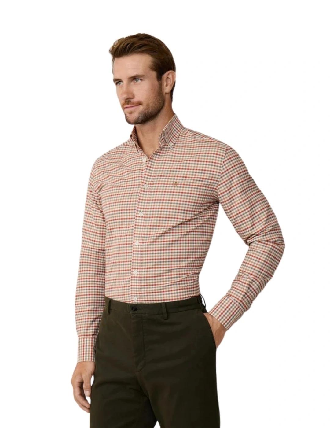 Hackett Camisa Tricolor cuadros