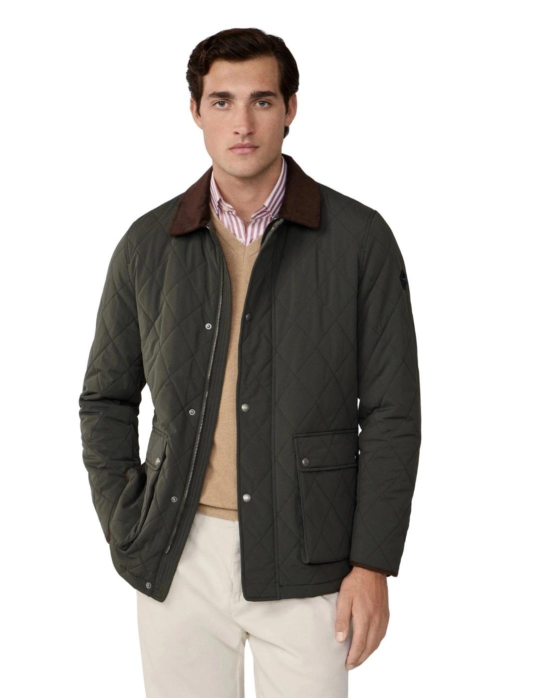 Hackett Cazadora Acolchada Verde