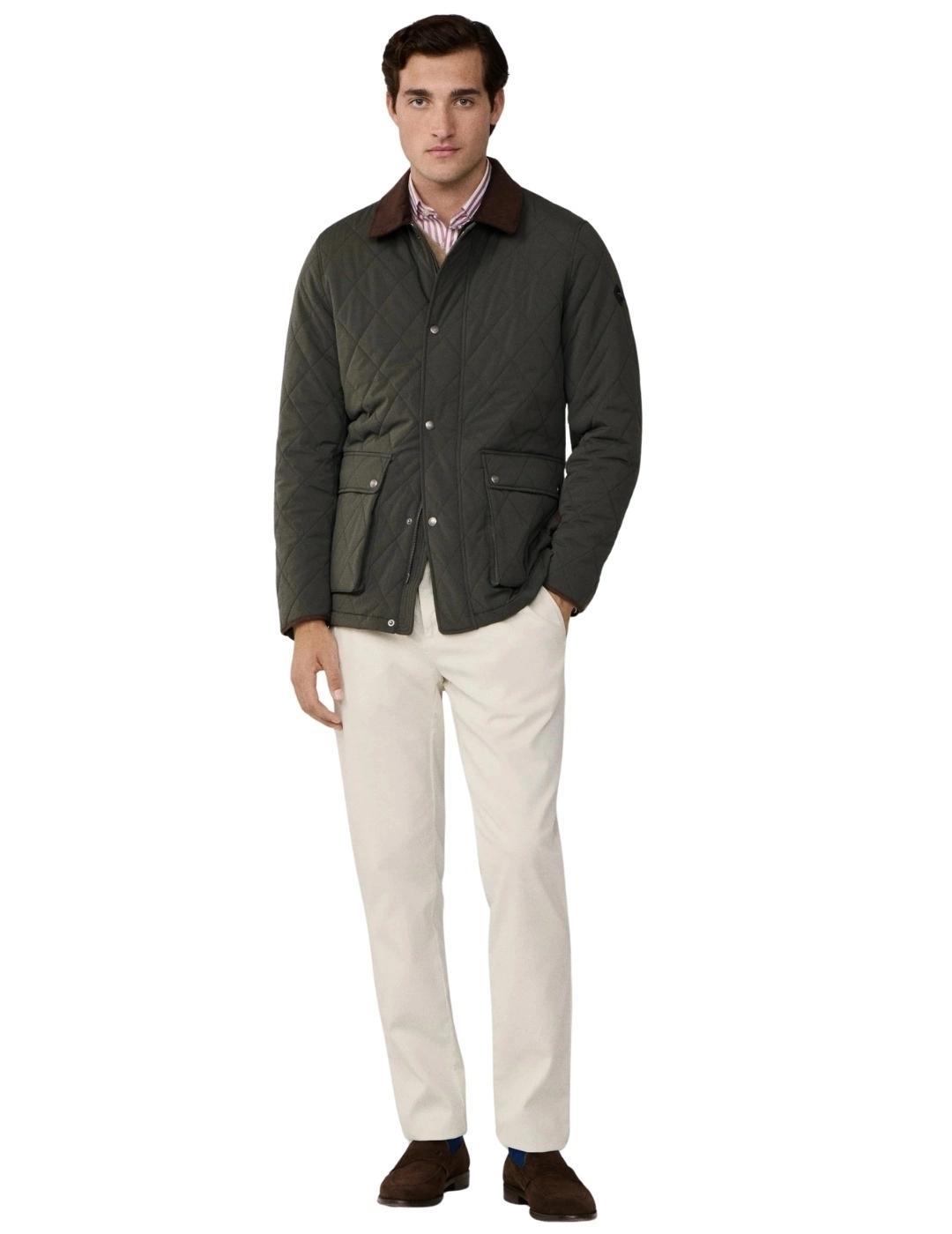 Hackett Cazadora Acolchada Verde