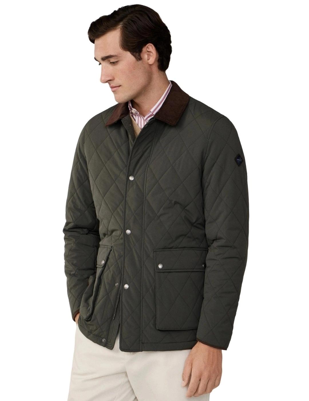 Hackett Cazadora Acolchada Verde