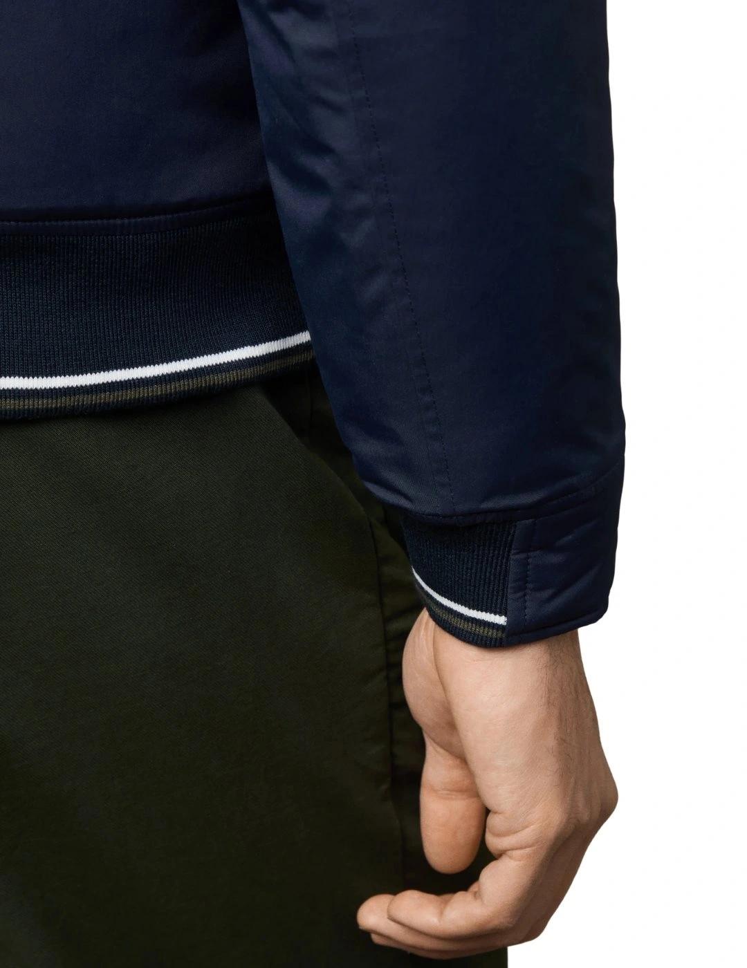 Hackett Chaqueta Bomber con logo Azul oscuro