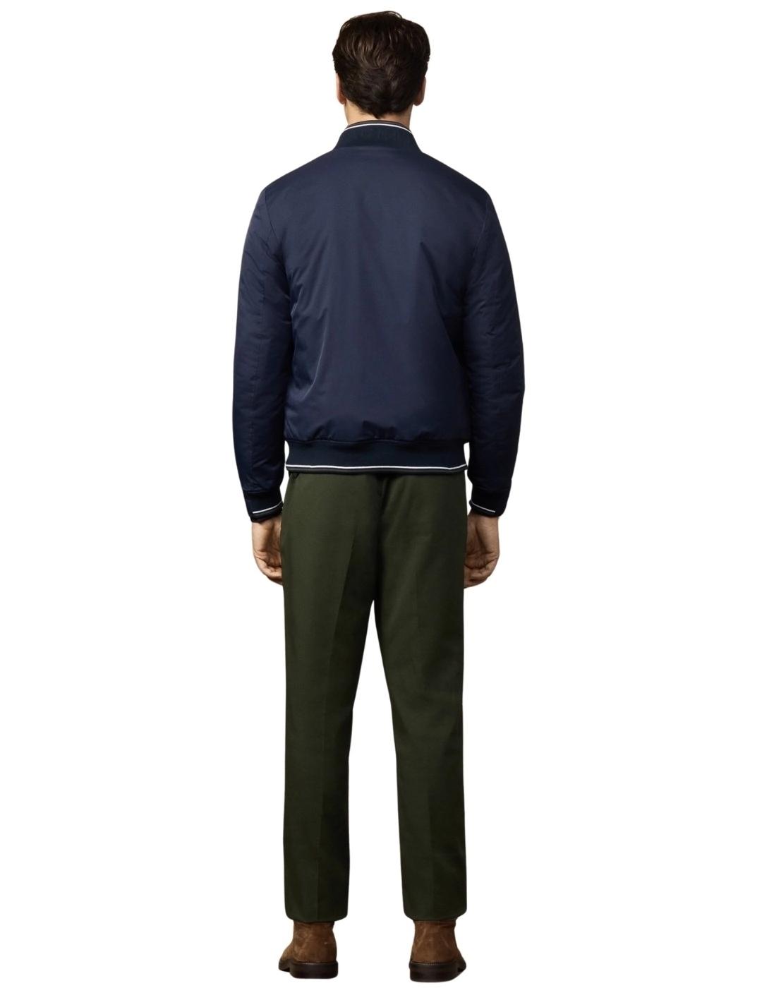 Hackett Chaqueta Bomber con logo Azul oscuro