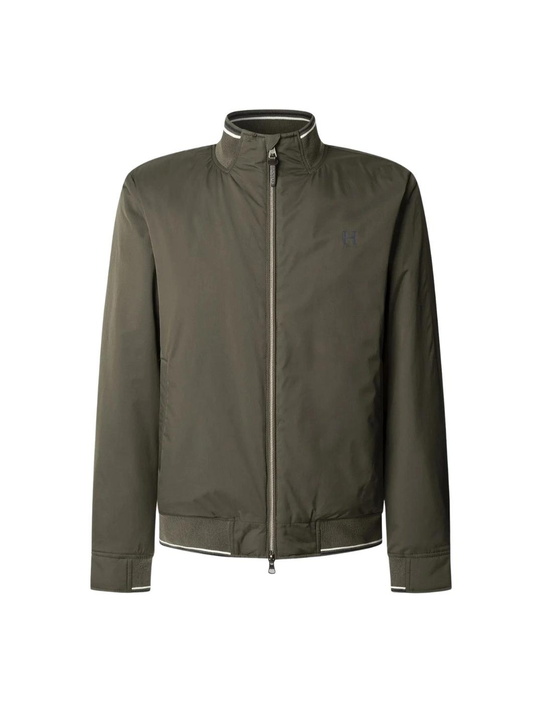 Hackett Chaqueta Bomber con logo Verde