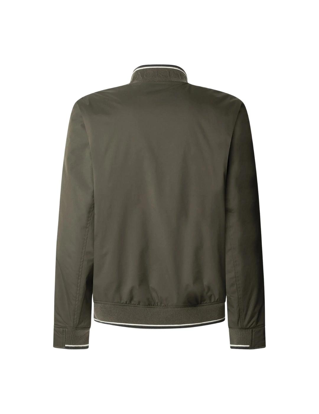Hackett Chaqueta Bomber con logo Verde