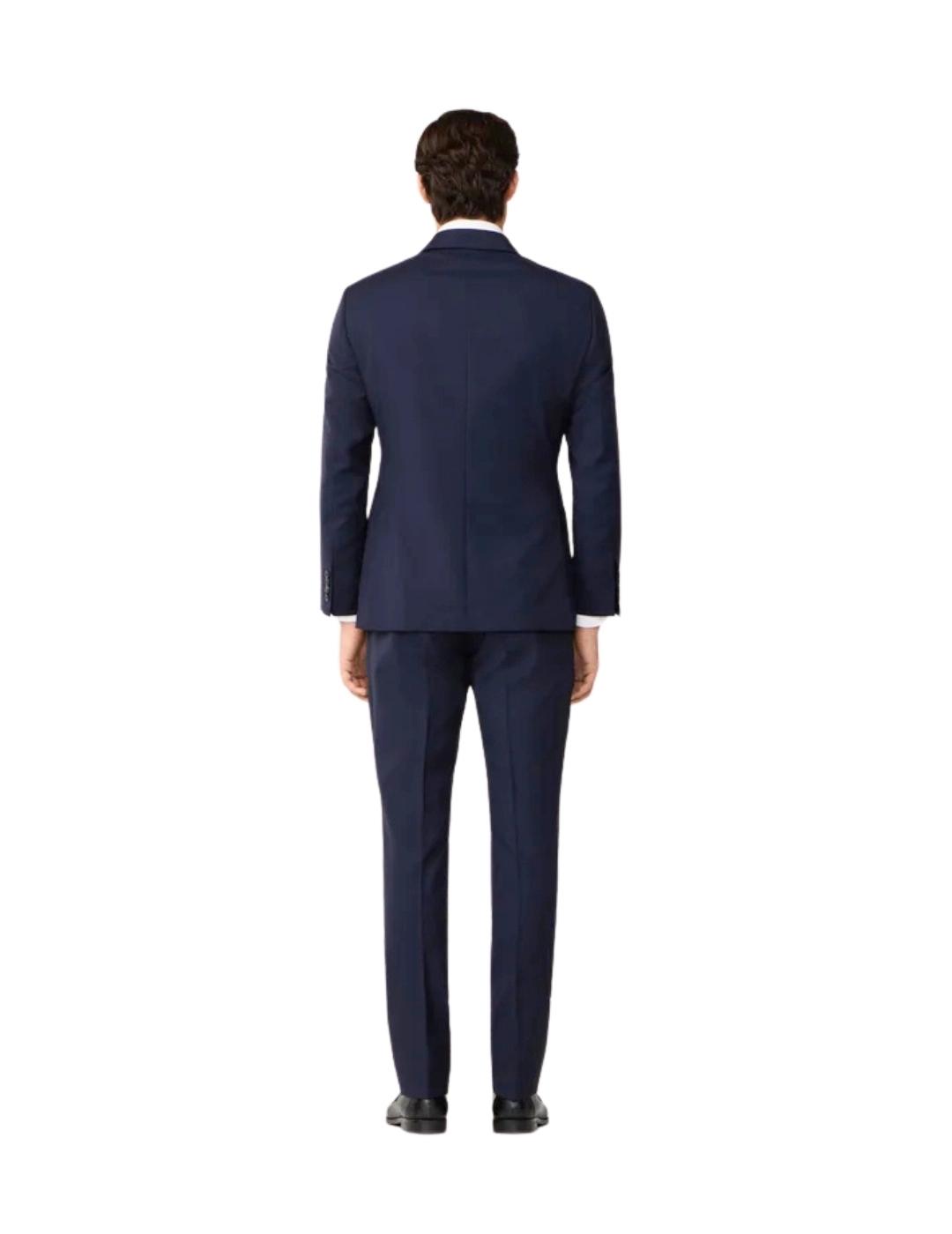 Hackett Traje de lana espiga doble botonadura