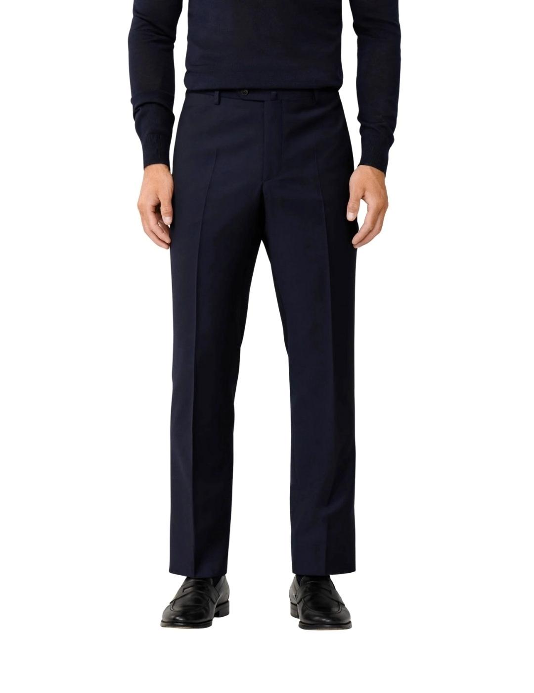 Hackett Pantalón de traje de lana Azul marino