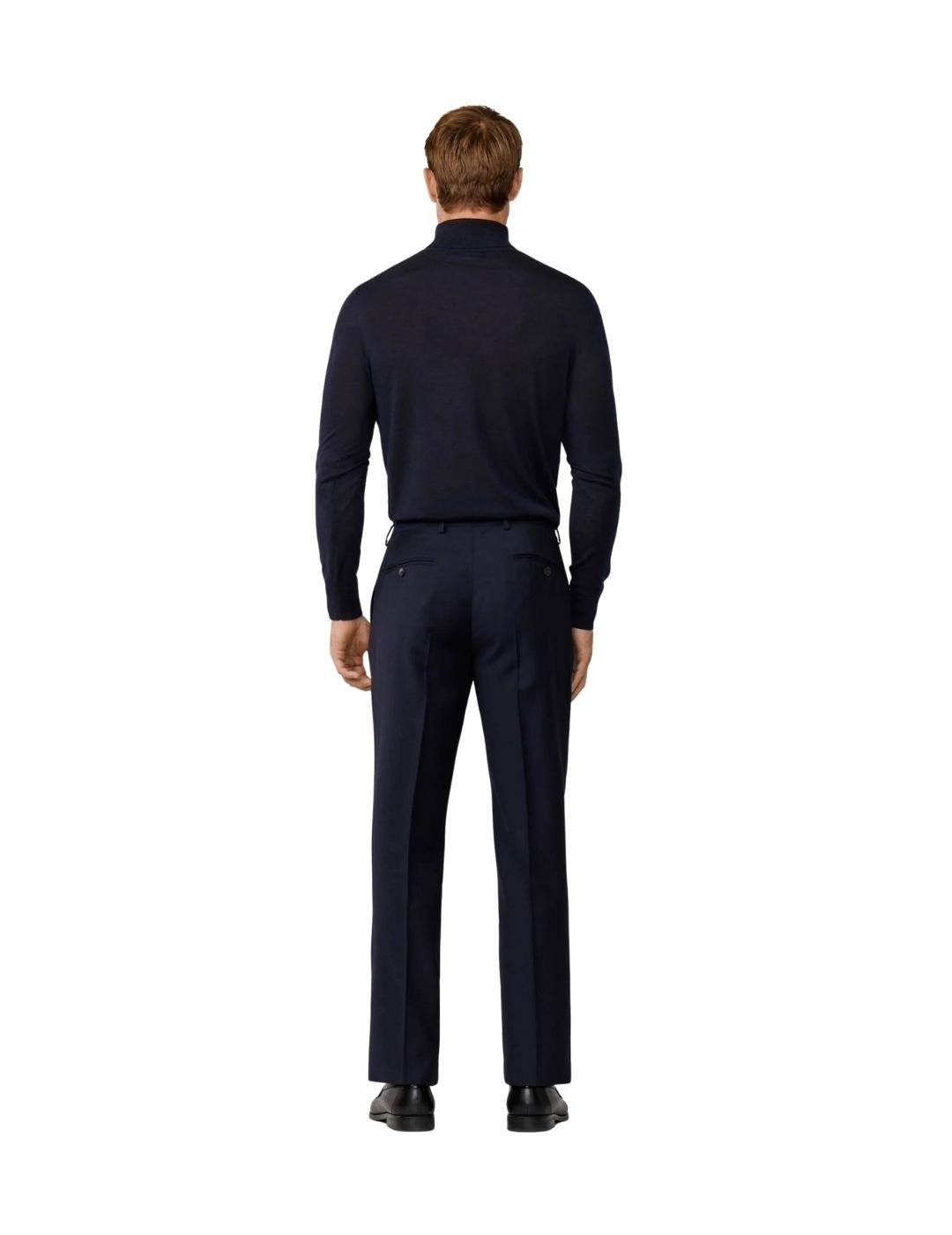 Hackett Pantalón de traje de lana Azul marino