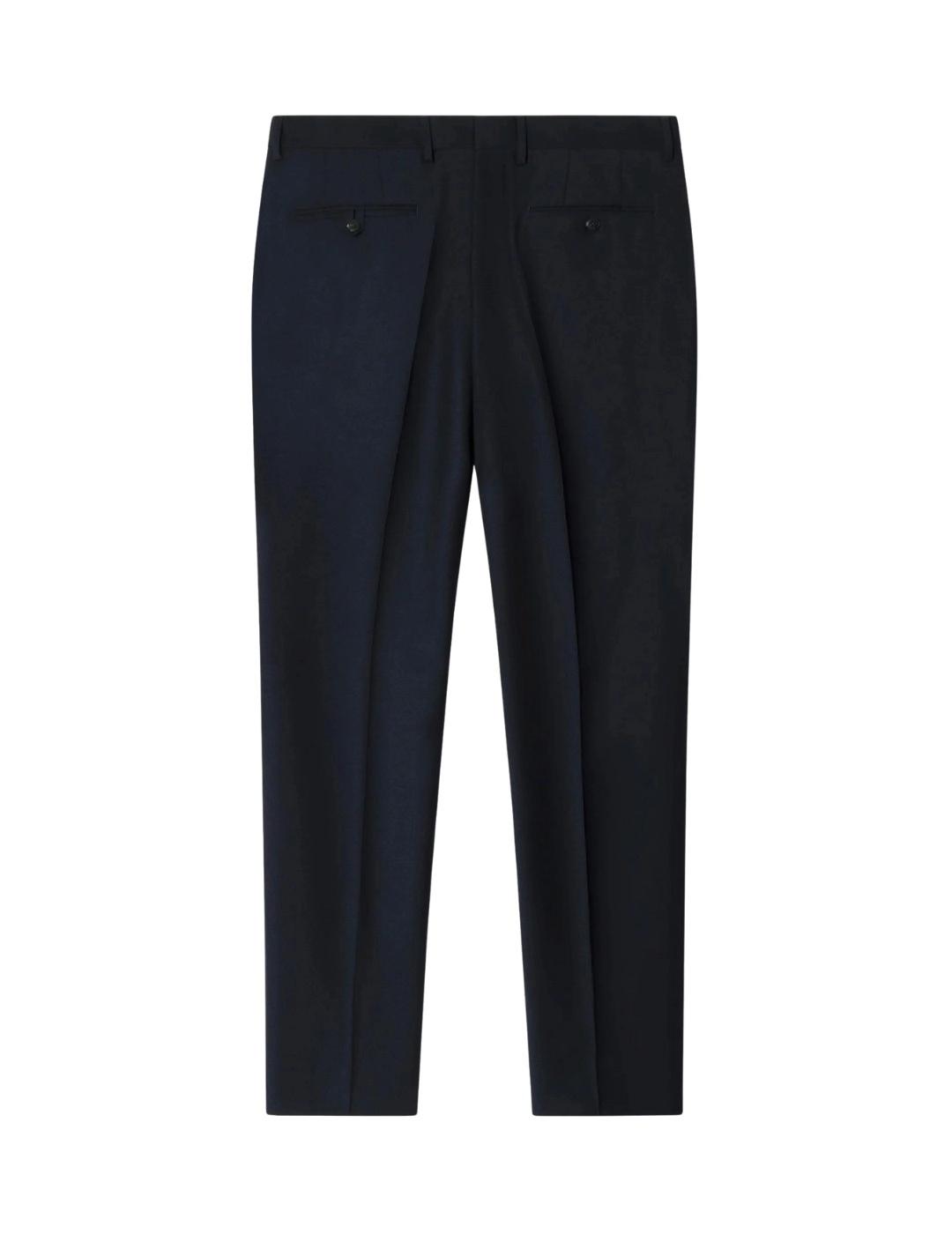 Hackett Pantalón de traje de lana Azul marino