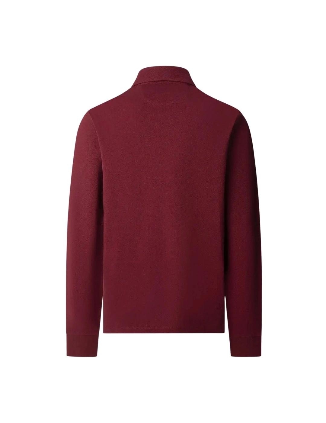 Hackett Polo Manga larga Granate