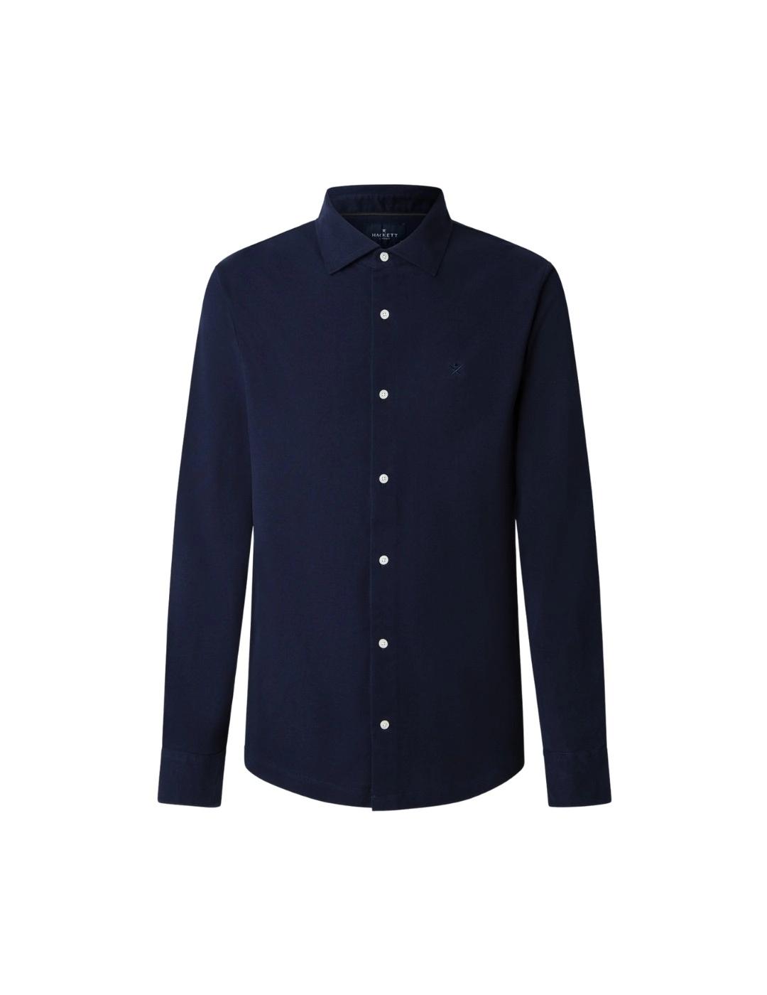 Hackett Polo con botones Azul tinta