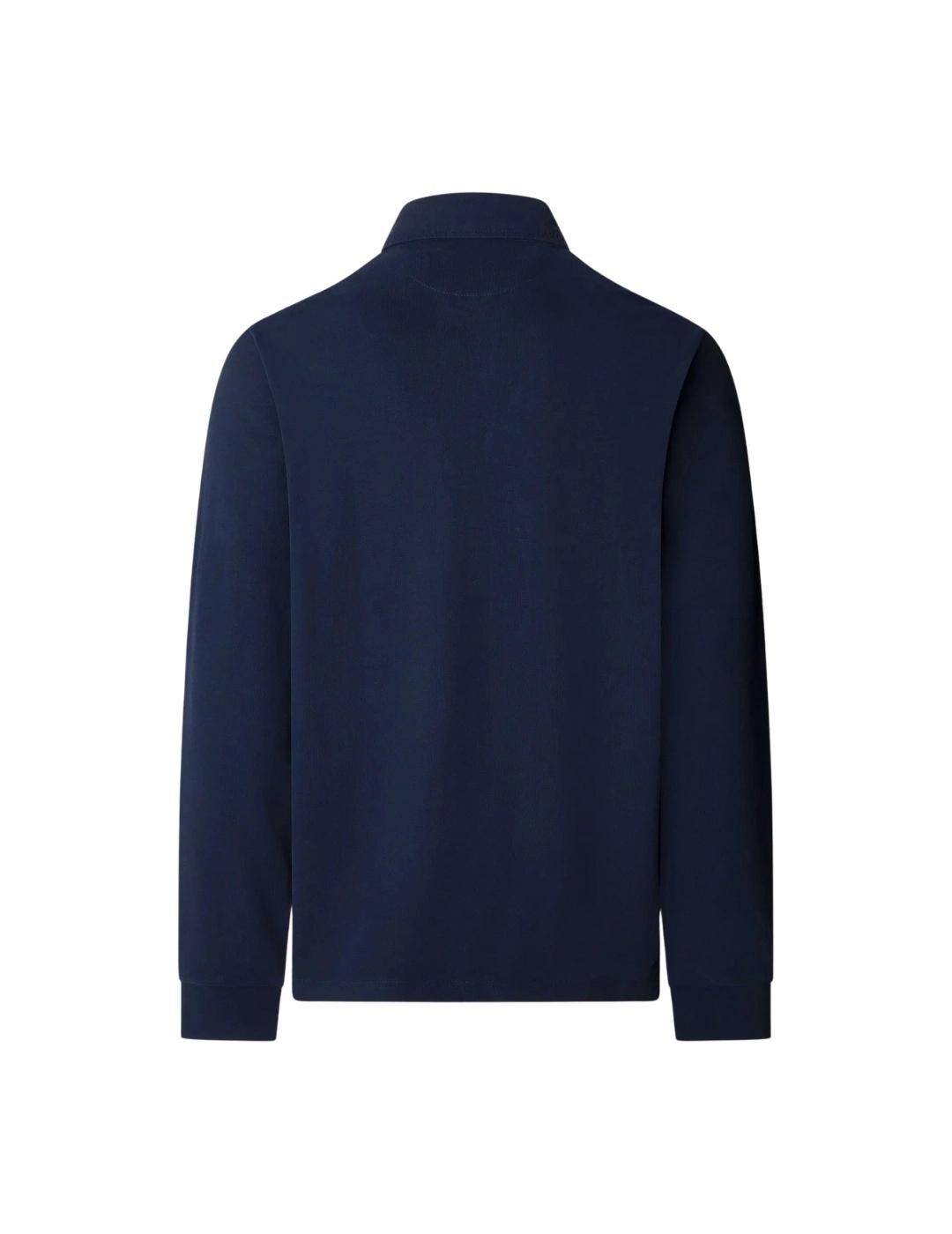 Hackett Polo Manga larga Azul tinta