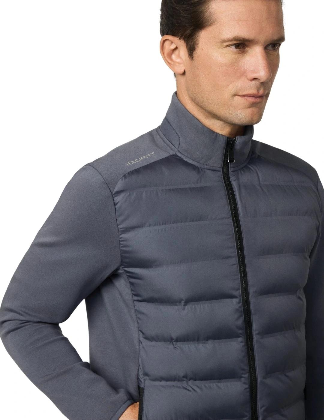 Hackett Sudadera híbrida cremallera Gris oscuro