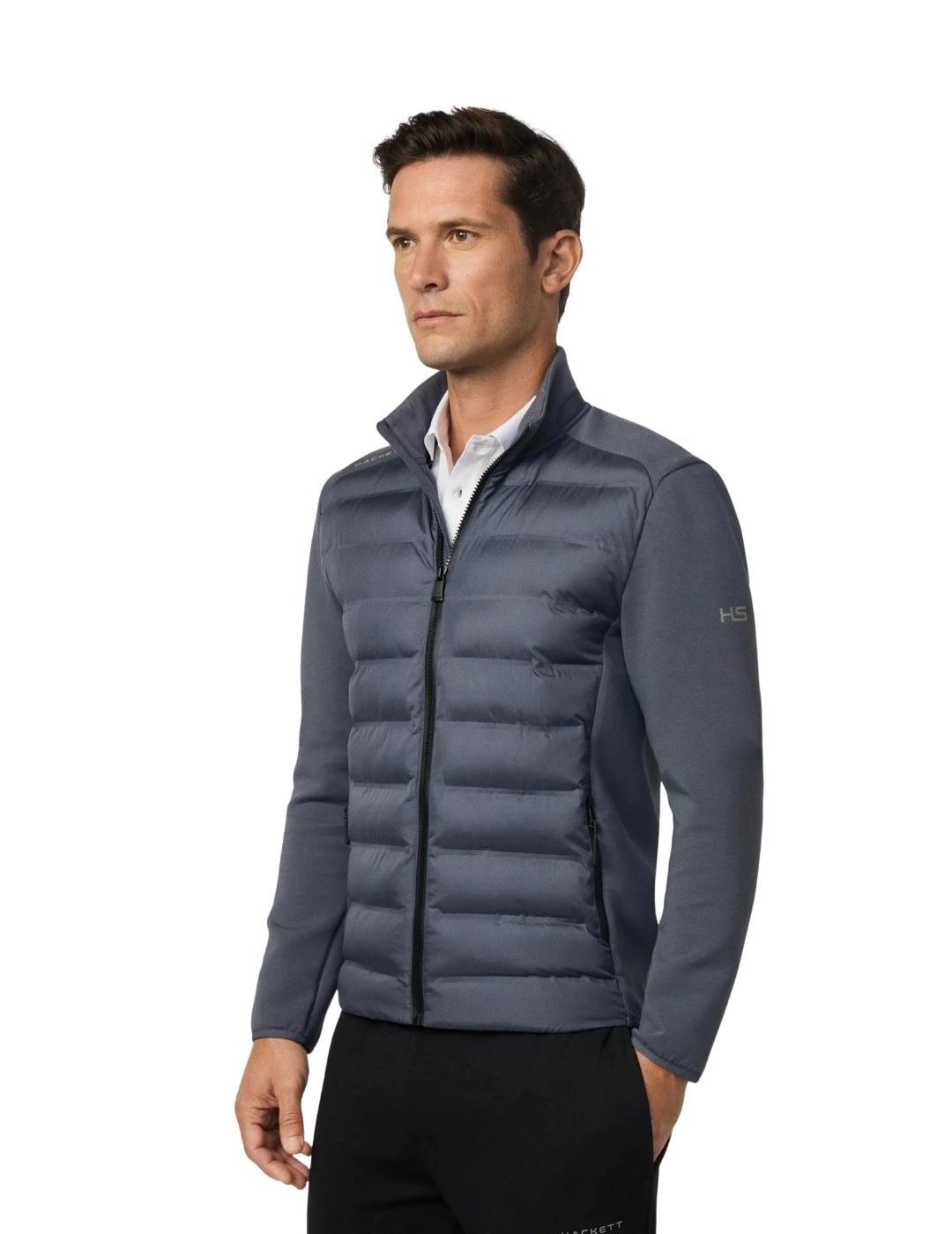 Hackett Sudadera híbrida cremallera Gris oscuro