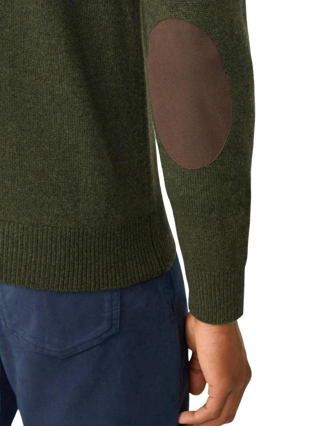 Hackett Cárdigan de lana cremallera completa Verde